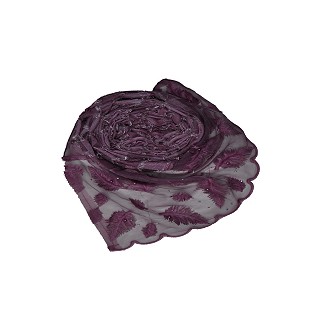 Diamond studded multi design checkered hijab - Purple